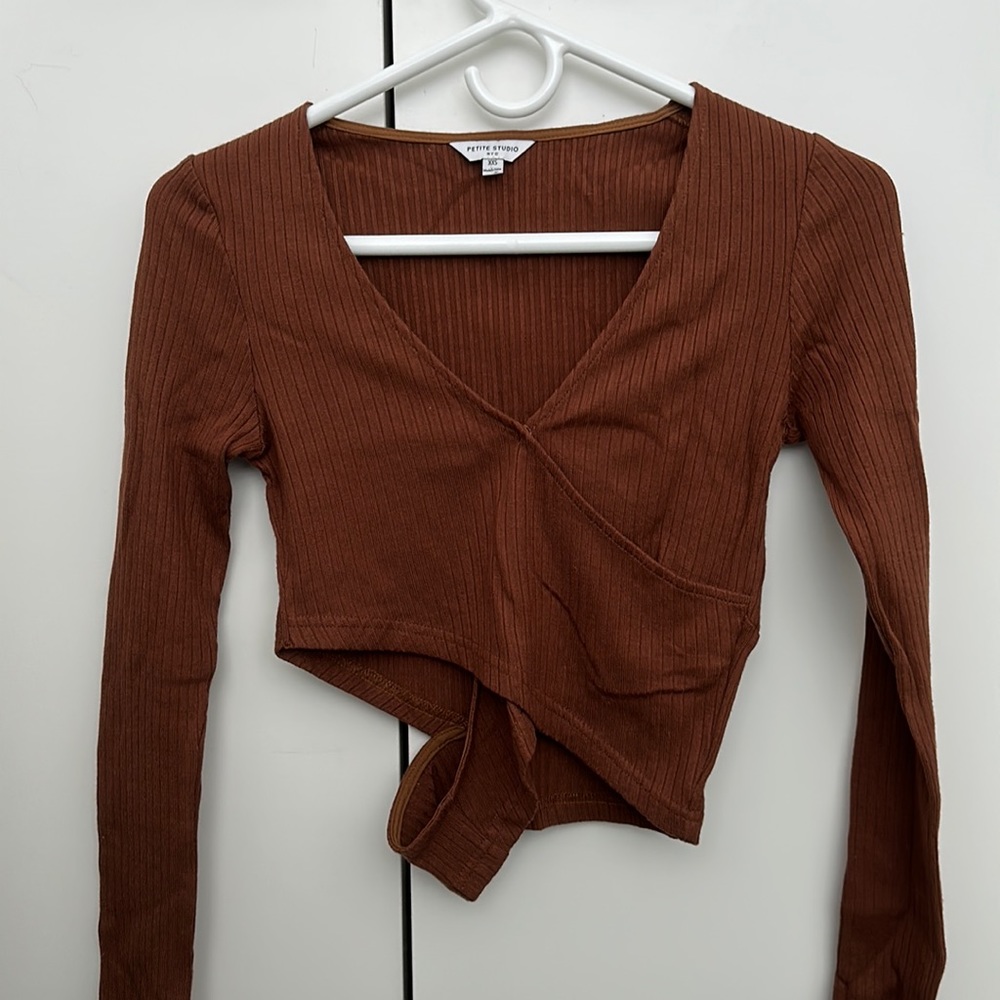 Petite Studio - Bonnie Top - Cinnamon Brown - XXS / Brown